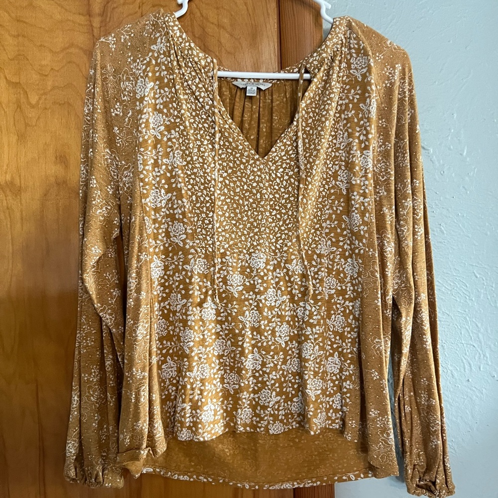 Lucky Brand Yellow Top